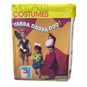McCalls 7203 Sewing Pattern Flintstones Childrens Costume Size 3-4‎